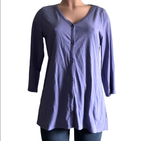 LOGO Principles by Lori Goldstein 3/4 Sleeve Cardigan - Picture 5 of 6